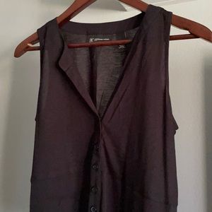 INC Sleeveless Top, black, extra small